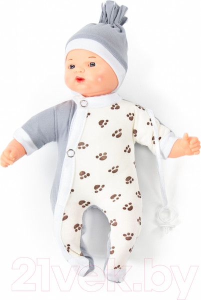 Изображение товара Пупс с аксессуарами Полесье Милый с соской / 73075 (в пакете)