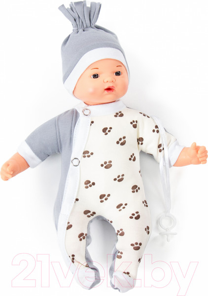 Изображение товара Пупс с аксессуарами Полесье Милый с соской / 73075 (в пакете)