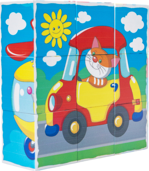 Изображение товара Развивающая игра Десятое королевство Кубики Транспорт / 00676