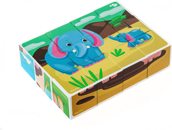 Изображение товара Развивающий игровой набор Baby Toys Кубики Мама и малыш / 03537