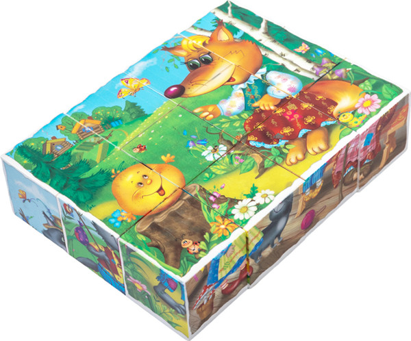 Изображение товара Развивающая игра Десятое королевство Кубики с картинками Родные сказки / 00668