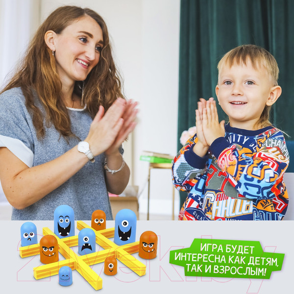 Изображение товара Настольная игра Лас Играс Крестики против ноликов Монстрики / 4072458