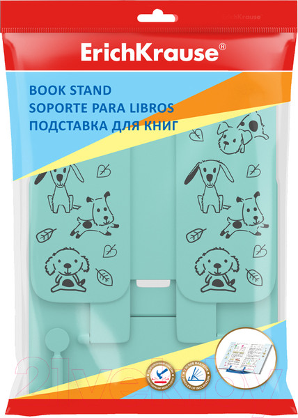 Изображение товара Подставка для книг Erich Krause Little Dogs / 58068 (мятный)