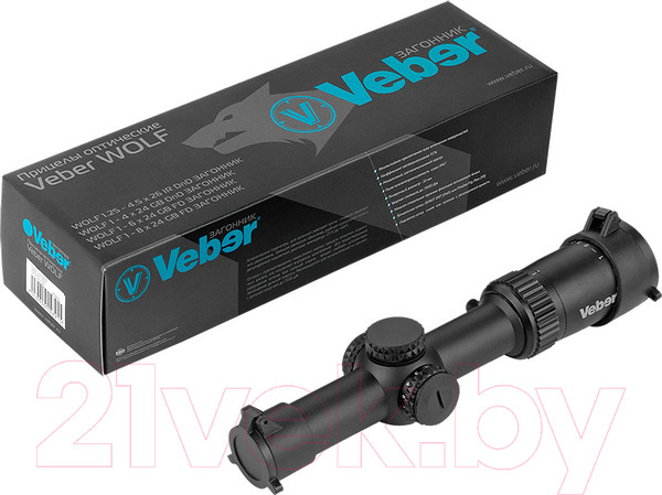 Изображение товара Оптический прицел Veber Загонник Wolf 1-8x24 GB FD