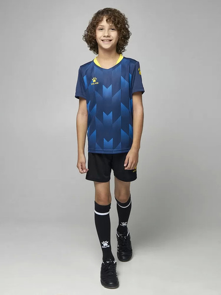 Изображение товара Футбольная форма Kelme Short-Sleeved Football Suit / 8251ZB3003-416 (р.160, темно-синий/черный)