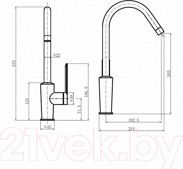 Изображение товара Смеситель Fashun A54025-8