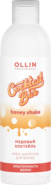 Изображение товара Шампунь для волос Ollin Professional Cocktail Bar Медовый коктейль Эластичность волос (400мл)