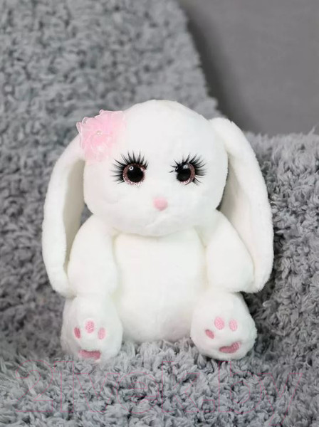Изображение товара Мягкая игрушка Angel Collection Зайка Глазастик с цветком / 682129