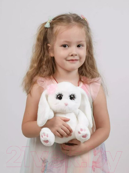 Изображение товара Мягкая игрушка Angel Collection Зайка Глазастик с цветком / 682129