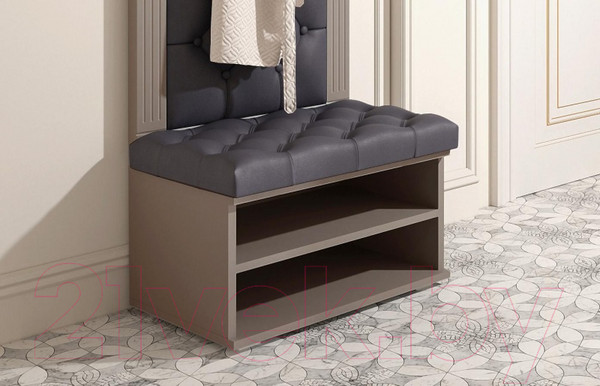 Изображение товара Секция в прихожую Мебельград Лилль 2 (капучино/мокко эмаль)