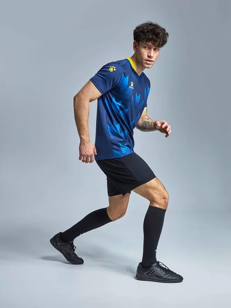 Изображение товара Футбольная форма Kelme Short-Sleeved Football Suit / 8251ZB1003-416 (S, темно-синий/черный)