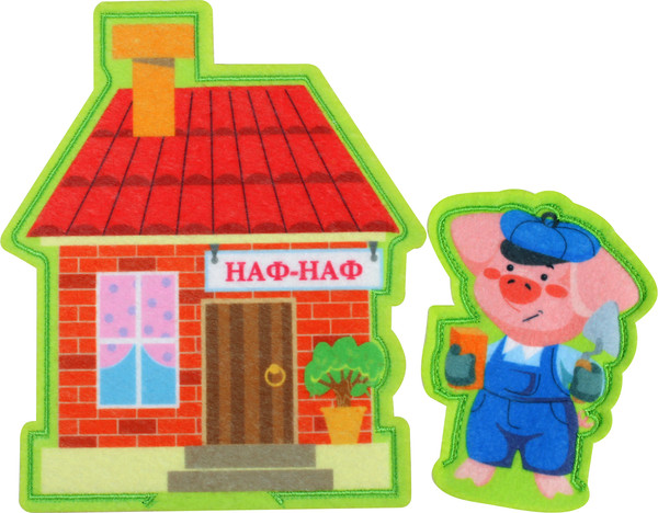 Изображение товара Пальчиковый кукольный театр Десятое королевство Три поросенка / 03938