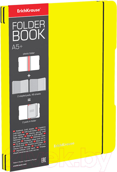 Изображение товара Тетрадь Erich Krause FolderBook Neon / 56117 (клетка)