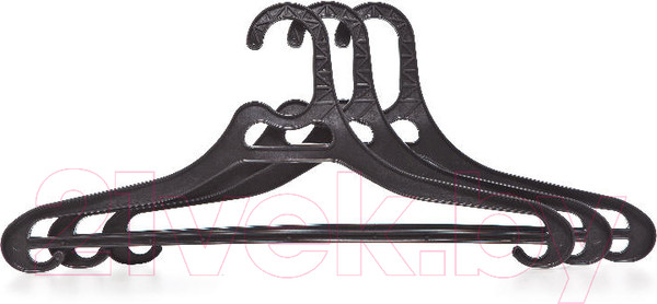 Изображение товара Набор пластиковых вешалок-плечиков Полимербыт C318 (3шт)