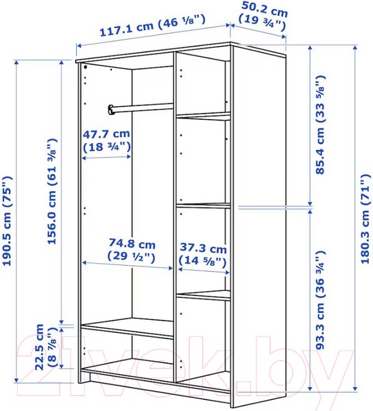 Изображение товара Шкаф Ikea Бримнэс 404.079.22