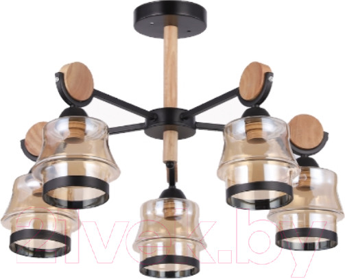 Изображение товара Потолочный светильник Mirastyle WX-8008/5 BK+BWD