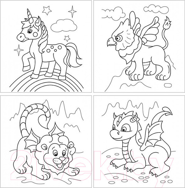 Изображение товара Раскраска Мульти-пульти Сказочные животные / РА5п_44744