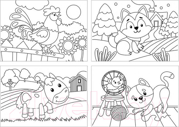 Изображение товара Раскраска Мульти-пульти Домашние животные / РА5п_44738