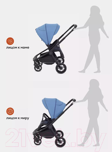 Изображение товара Детская универсальная коляска Rant Energy Basic 3 в 1 / RA092 (синий)