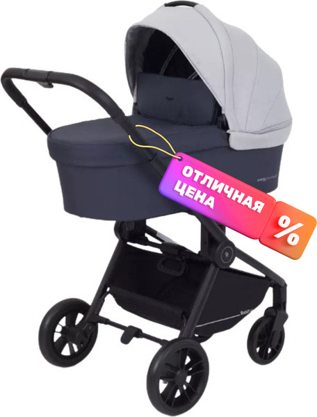 Изображение товара Детская универсальная коляска Rant Energy Basic 3 в 1 / RA092 (серый)