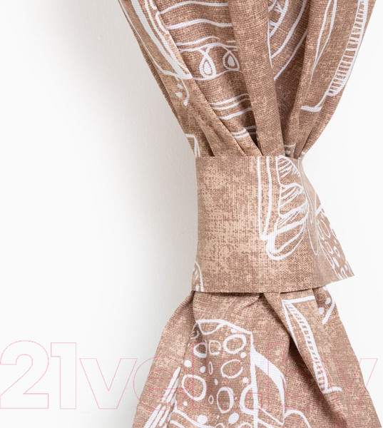 Изображение товара Комплект штор Доляна Cup of tea / 4682767 (150x180)