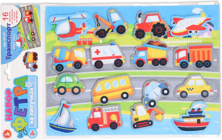 Изображение товара Кукольный театр Десятое королевство Из фетра на липучках Транспорт / 04197