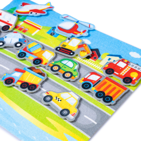 Изображение товара Кукольный театр Десятое королевство Из фетра на липучках Транспорт / 04197