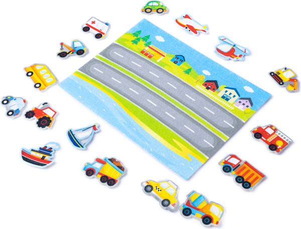 Изображение товара Кукольный театр Десятое королевство Из фетра на липучках Транспорт / 04197