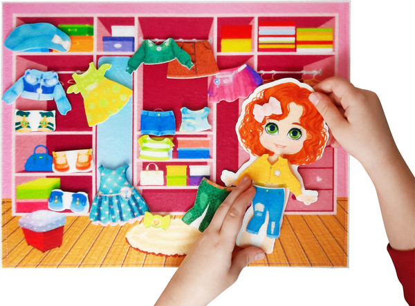 Изображение товара Развивающий игровой набор Десятое королевство Из фетра на липучках Одевашки / 04198