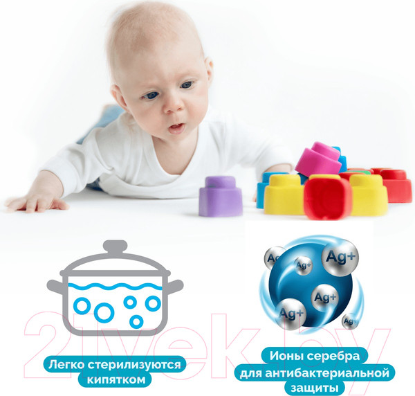 Изображение товара Конструктор Десятое королевство Мягкие кирпичики Extra / 04060 (6дет)