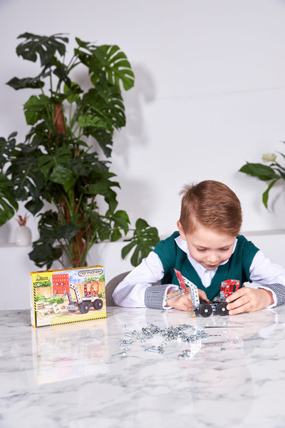 Изображение товара Конструктор Десятое королевство Строительная техника. Погрузчик / 02137