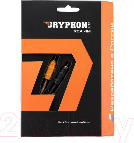 Изображение товара Межблочный кабель для автоакустики DL Audio Gryphon Lite RCA (4м)