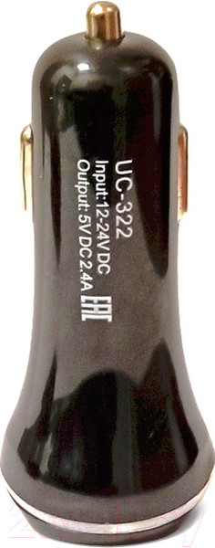 Изображение товара Адаптер питания автомобильный AVS UC-322 Black Edition / A07281S
