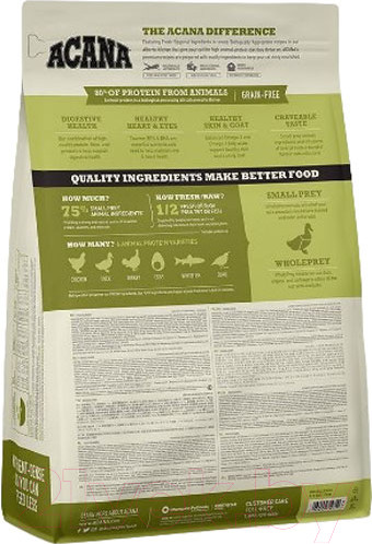 Изображение товара Сухой корм для кошек Acana Grasslands Cat & Kitten / 2176 (1.8кг)