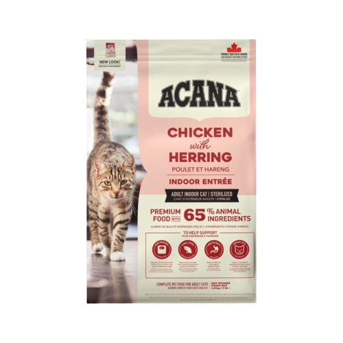 Изображение товара Сухой корм для кошек Acana Indoor Entree Cat с птицей и рыбой / 2189 (4.5кг)