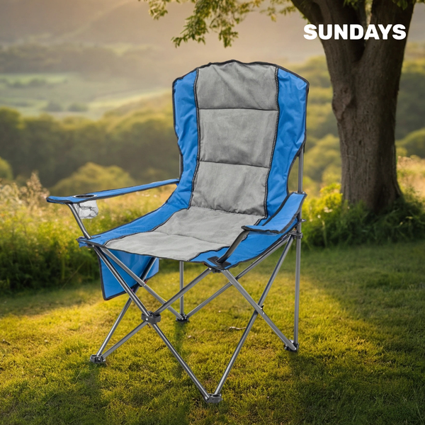 Изображение товара Кресло складное Sundays ZC-CC008 (синий/серый)