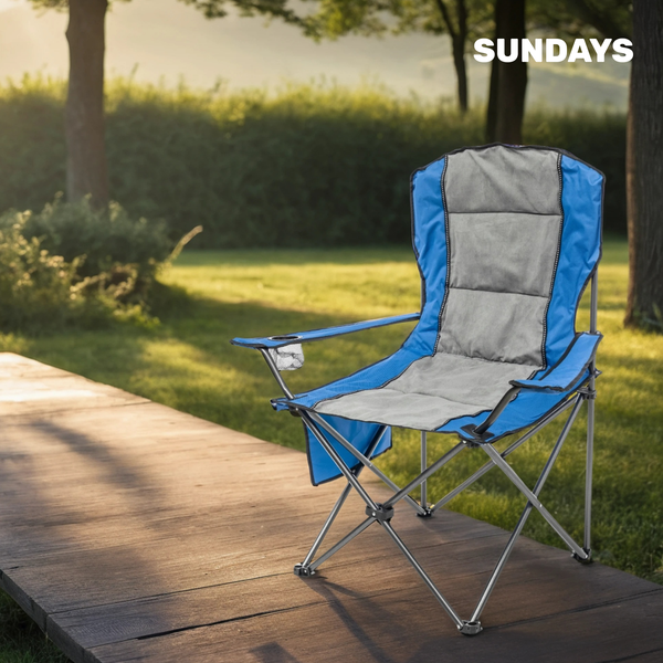 Изображение товара Кресло складное Sundays ZC-CC008 (синий/серый)