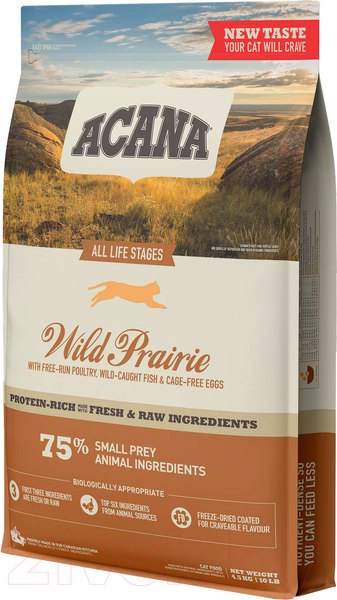 Сухой корм для кошек Acana Wild Prairie Cat & Kitten / 2171 (4.5кг)