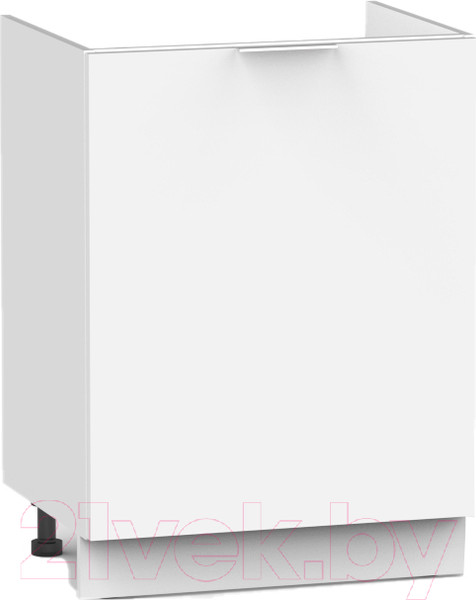 Изображение товара Шкаф под мойку Интермебель Микс Топ ШСРМ 850-2-600 без столешницы (белый премиум)
