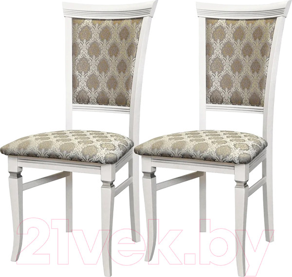 Изображение товара Стул Мебелик Бонита (белый/серебристый/маркус серебристый)