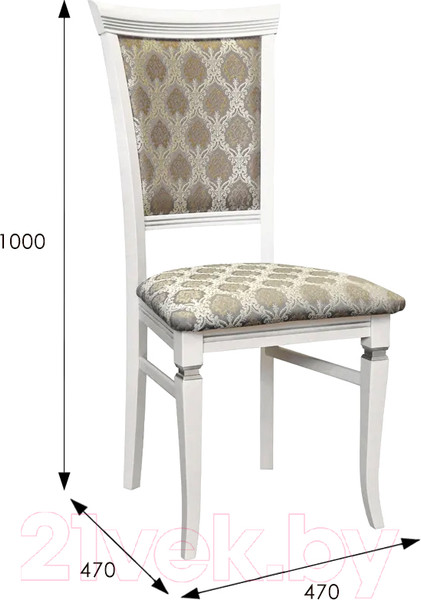 Изображение товара Стул Мебелик Бонита (белый/серебристый/маркус серебристый)