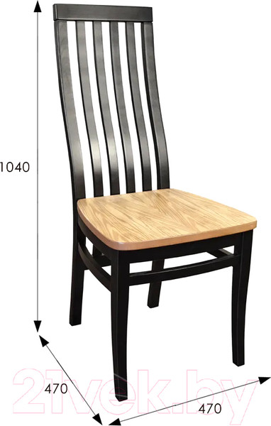 Изображение товара Стул Мебелик Мариус М 50 (дуб/черный)