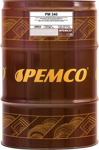 Изображение товара Моторное масло Pemco iDrive 340 5W40 SN/CH-4 / PM0340-60 (60л)