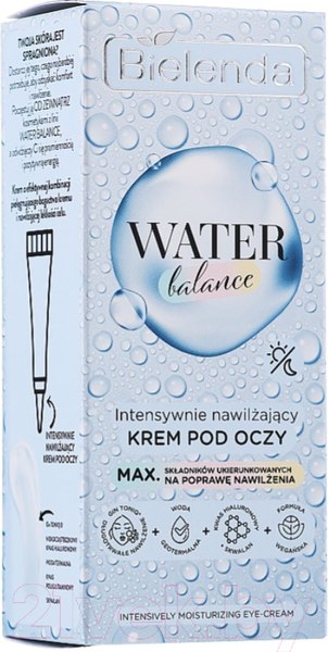 Изображение товара Крем для век Bielenda Water Balance Интенсивно увлажняющий (15мл)