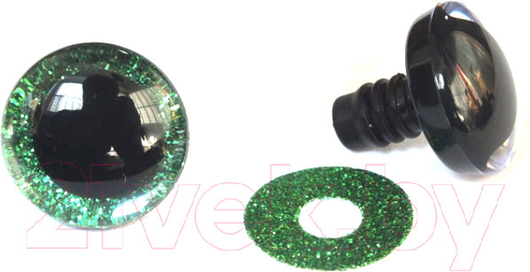 Изображение товара Набор глазок декоративных No Brand D16мм (10шт, зеленый)