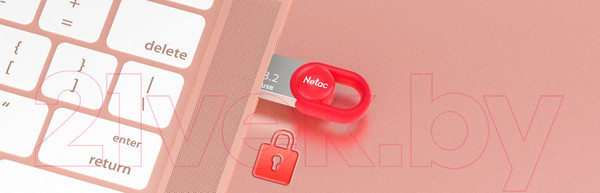 Изображение товара USB flash накопитель Netac UM2 USB3.2 FlashDrive 128GB (NT03UM2N-128G-32RE)