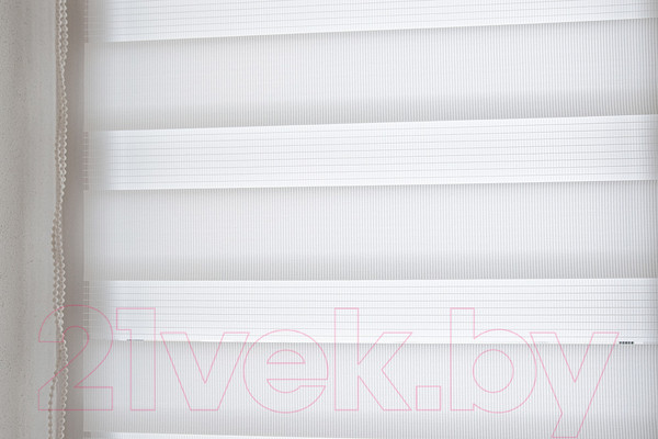 Изображение товара Рулонная штора Delfa Сантайм День-Ночь Стандарт МКД DN-40609 (48x160, белый)