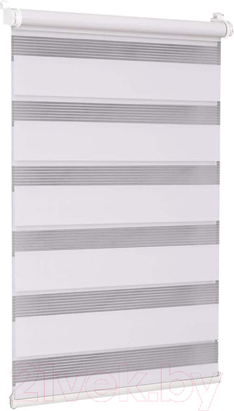 Изображение товара Рулонная штора Delfa Сантайм День-Ночь Стандарт МКД DN-40609 (68x215, белый)