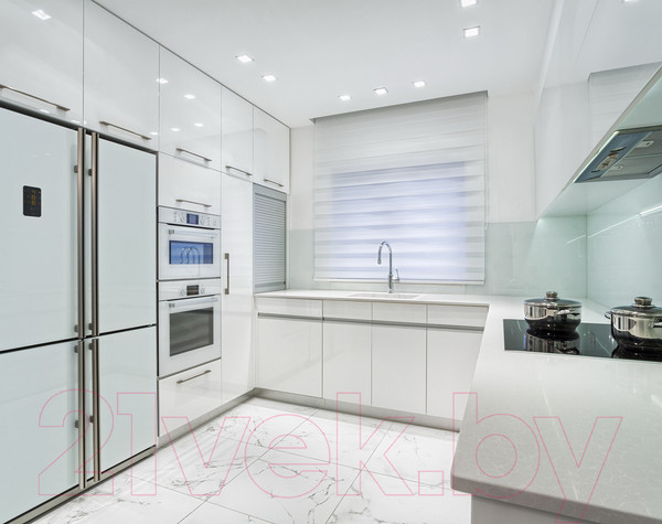 Изображение товара Рулонная штора Delfa Сантайм День-Ночь Стандарт МКД DN-40609 (68x215, белый)