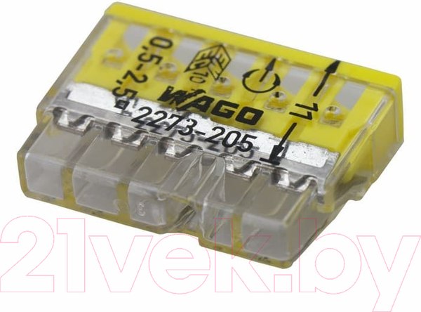 Изображение товара Набор клемм Wago 2273-205 / 07-5134 (100шт)